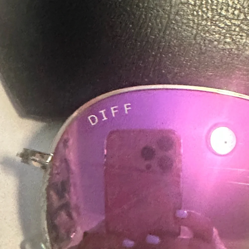 Diff Eyewear Purple Aviator Sunglasses - Picture 2 of 5